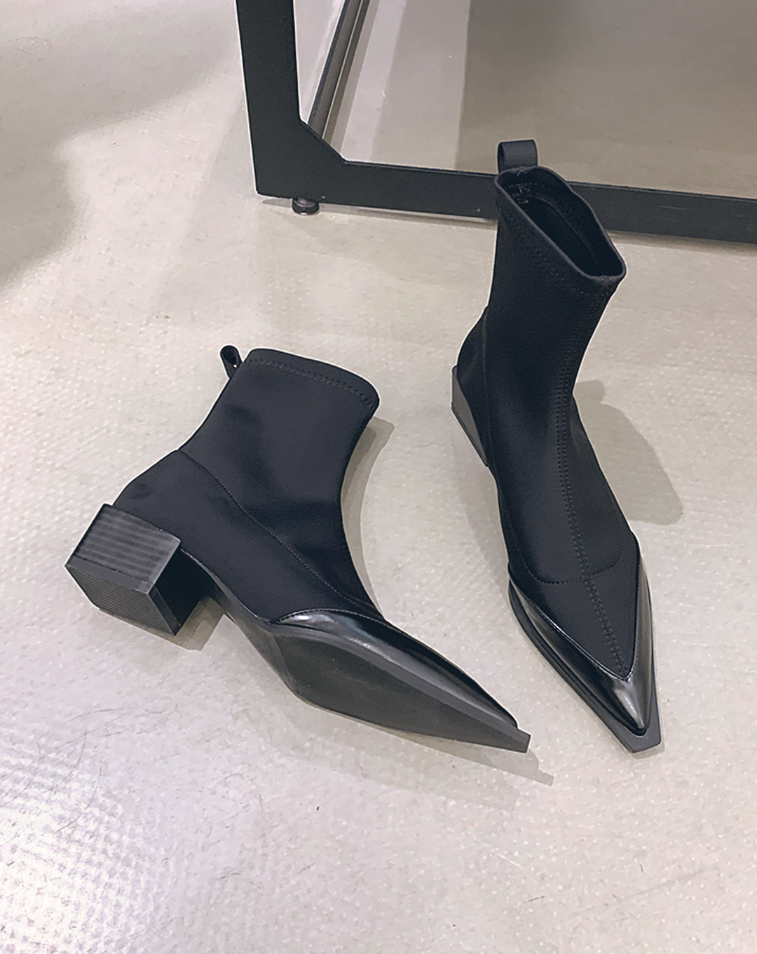 ♀Pointed Toe Low Heel Boots