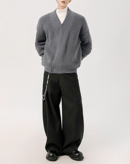 ♂Rib Knit Cardigan