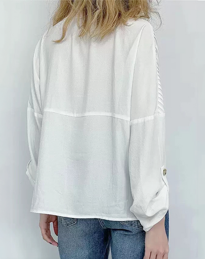 ♀Top Pleated Shirt