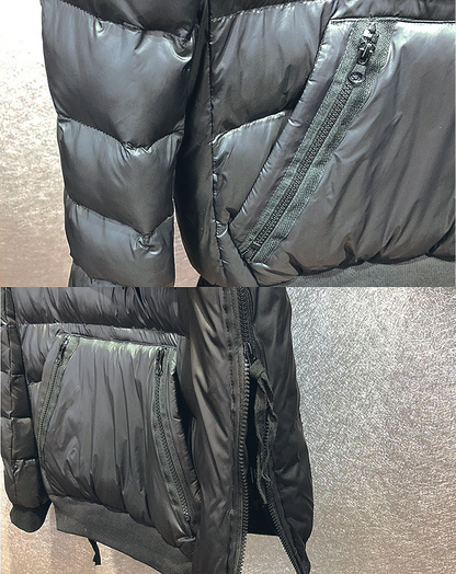 ♂Asymmetric Wrap Design Down Jacket