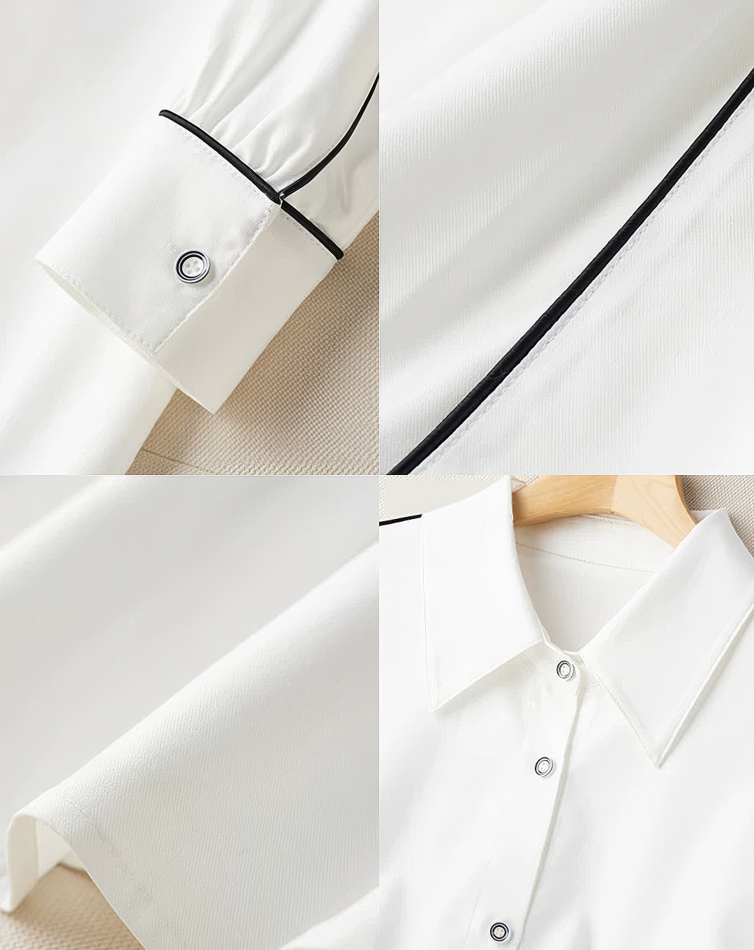 ♀Piping Line Relax Shirt