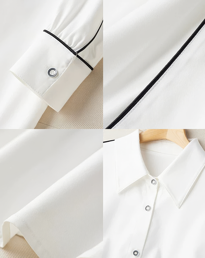 ♀Piping Line Relax Shirt