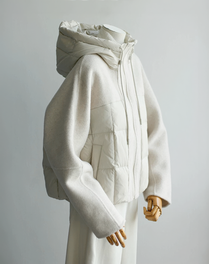 ♀Mixed Media Down Jacket