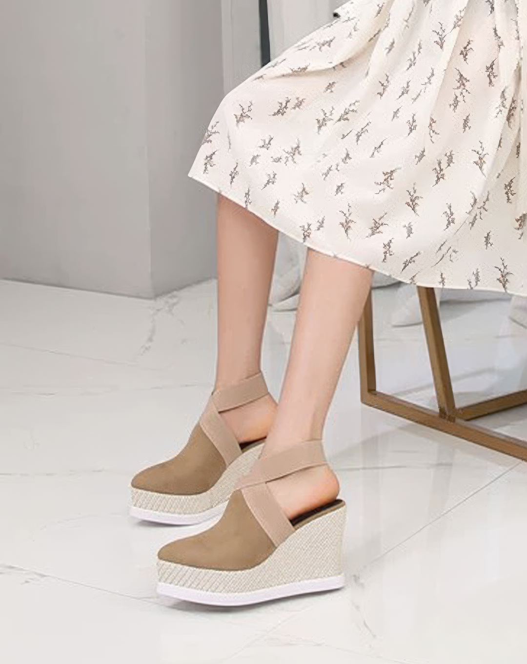 ♀Ankle Strap Platform Sandals