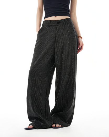 ♂♀Pinstripe Wide Leg Trousers