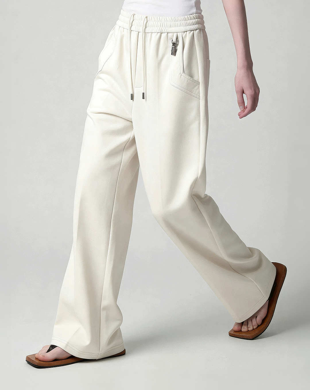 ♂♀Cotton Blend Drawstring Pants