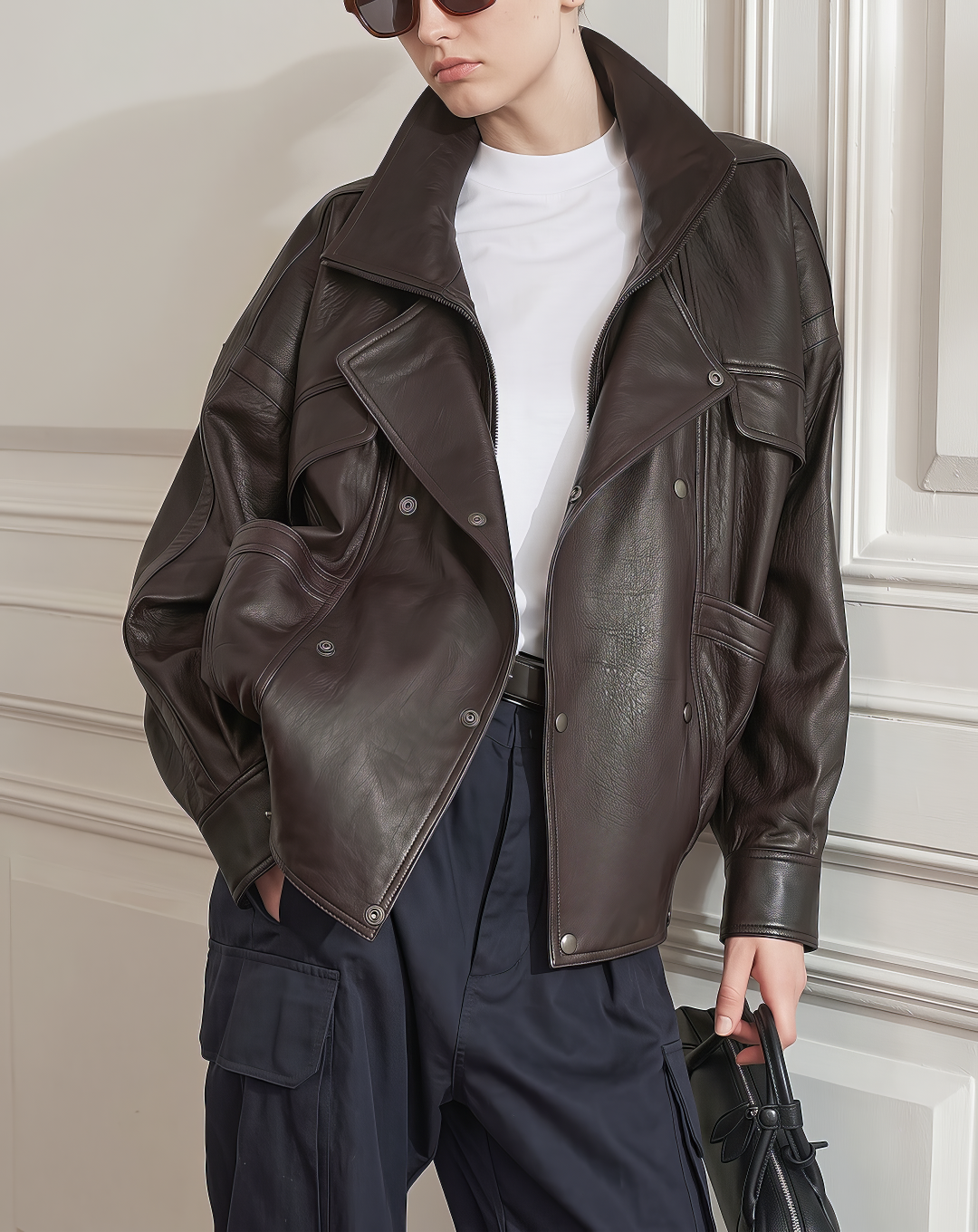 ♀本革／Double Riders Leather Jacket