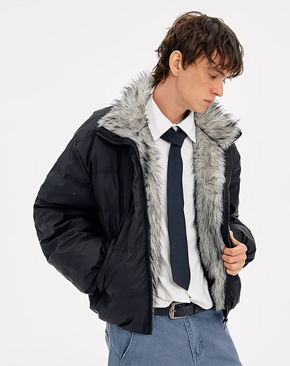 ♂Detachable Fur Down Jacket