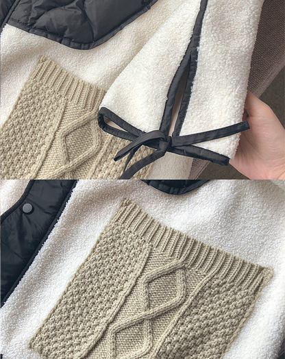♀Quilted Switching Fleece