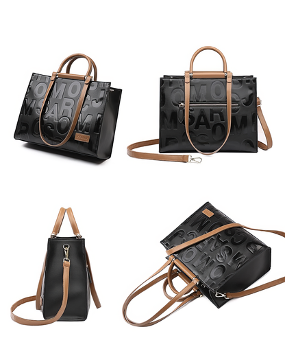 ♀本革／Embossed Logo Bag