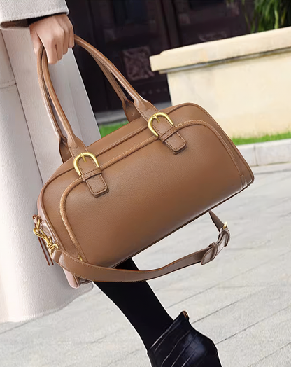 ♀本革／Leather Gold Buckle Bag