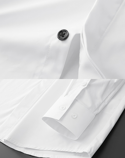 ♂Asymmetric Color Block Shirt