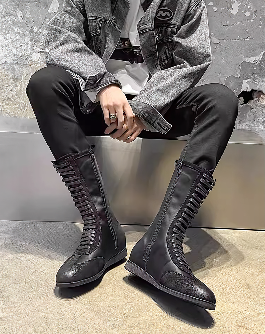 ♂♀Secret Sole Lace-up Boots