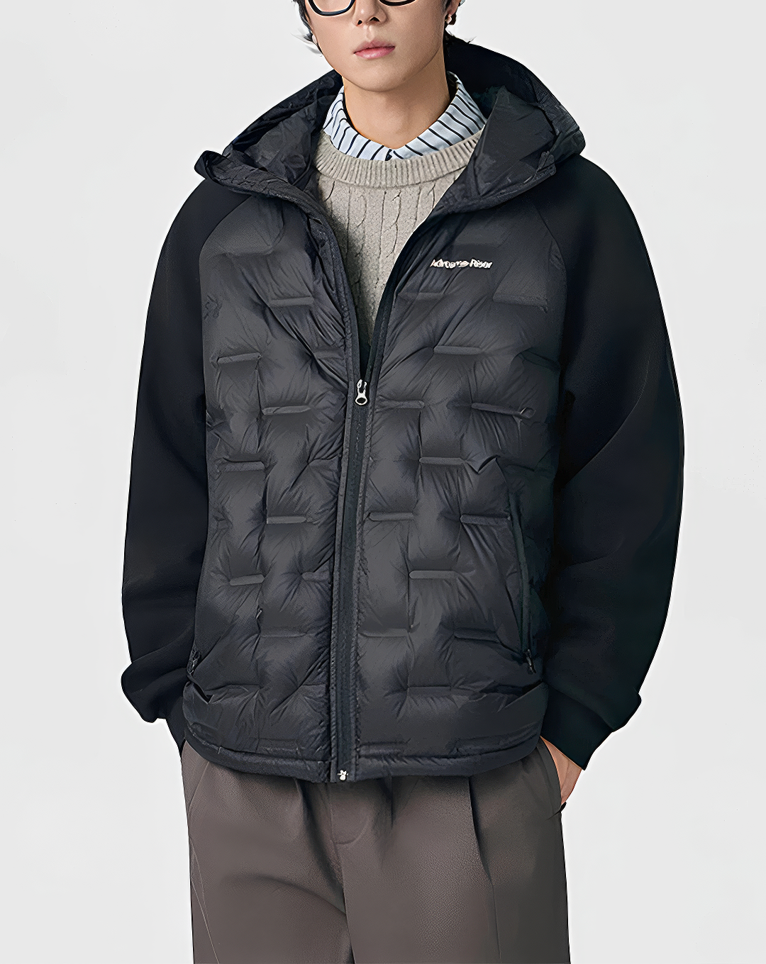♂Quilted Hybrid Puffer Jacket