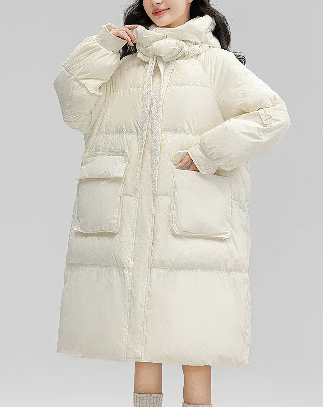♀Oversized Puffer Long Coat
