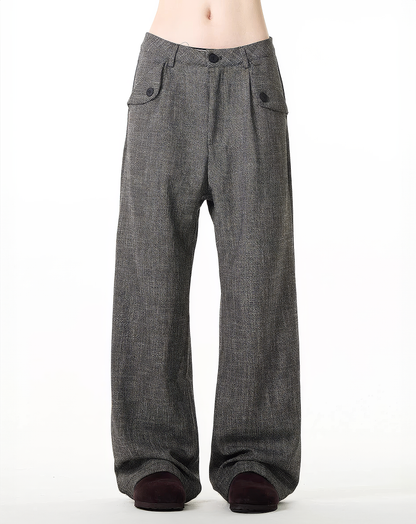 ♂Vintage Texture Wide Pants