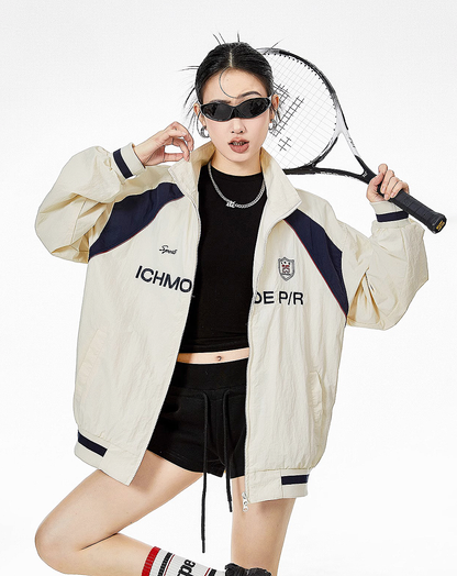 ♀Text Logo Track Jacket