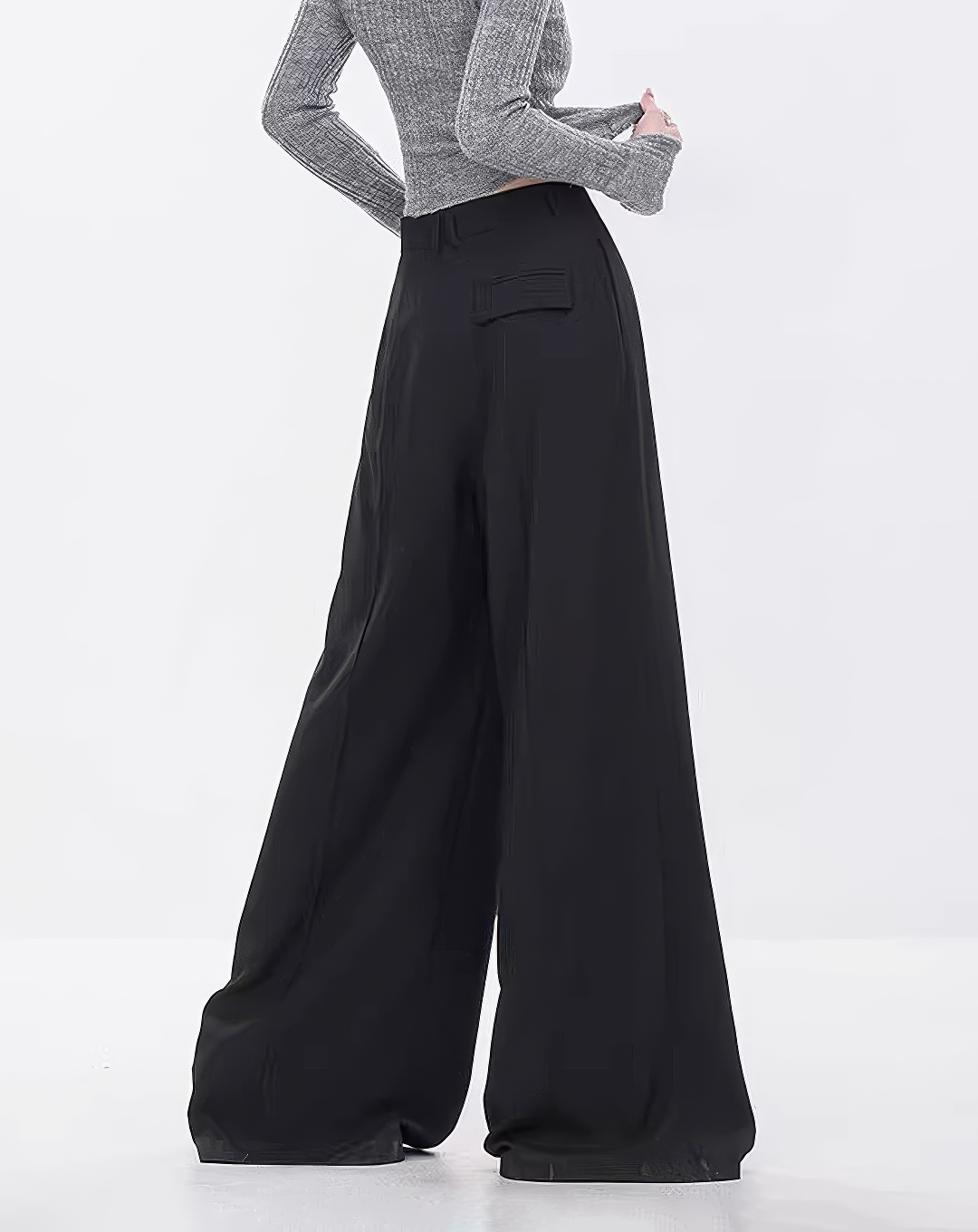 ♀Noir Deep Tuck Bottoms