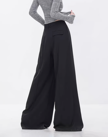 ♀Noir Deep Tuck Bottoms