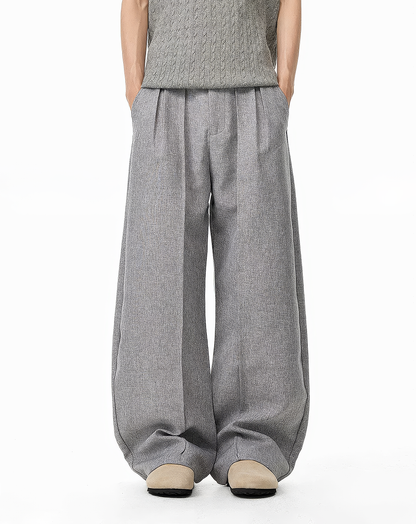 ♂♀Double Button Wide Trousers