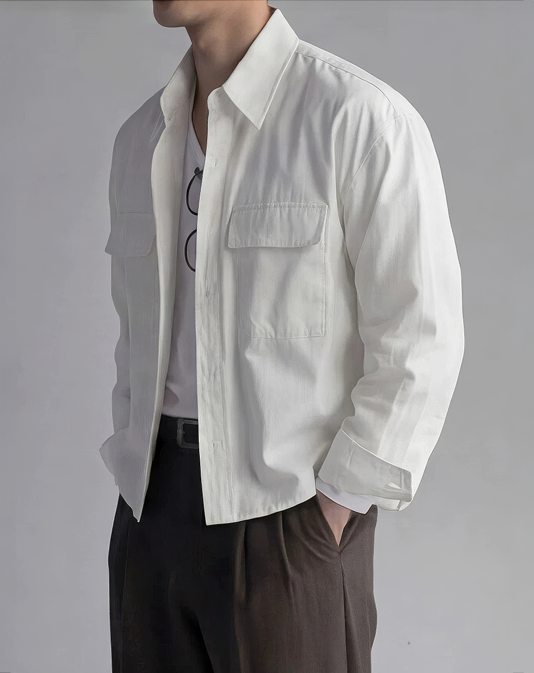 ♂Cotton Drop Shoulder Shirt