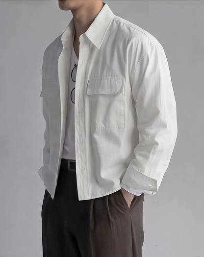 ♂Cotton Drop Shoulder Shirt