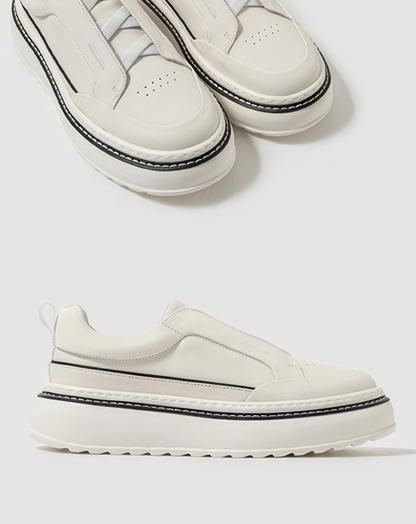 ♂♀本革／Verse Pure White Sneakers