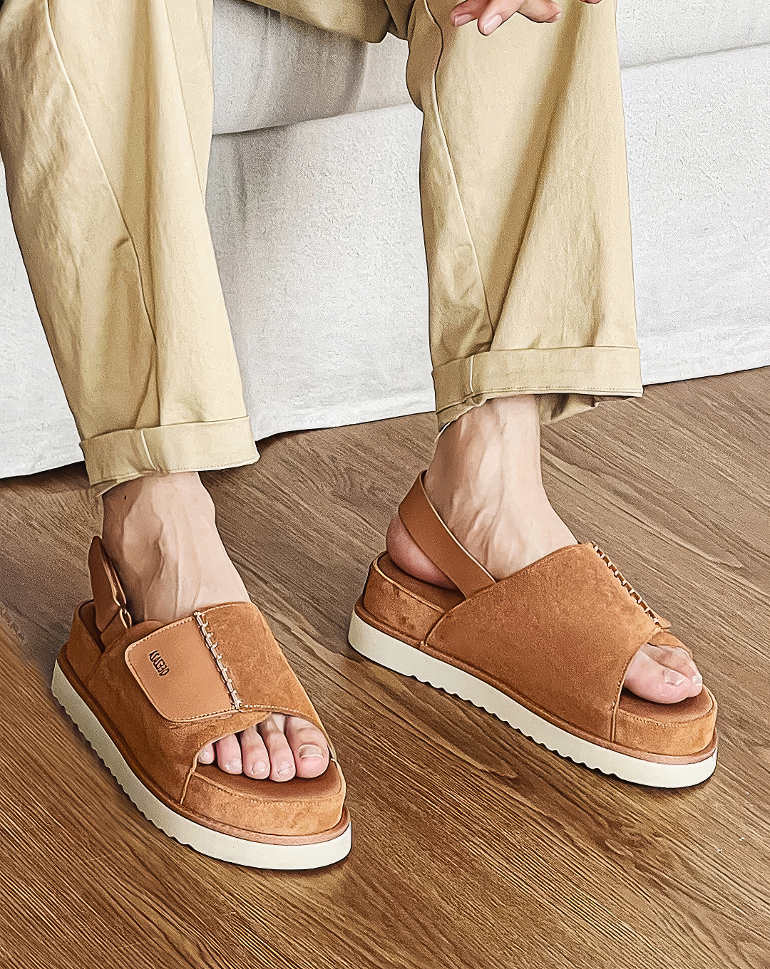 ♂♀Platform Backstrap Casual Sandals