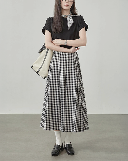 ♀Classic Gingham Skirt