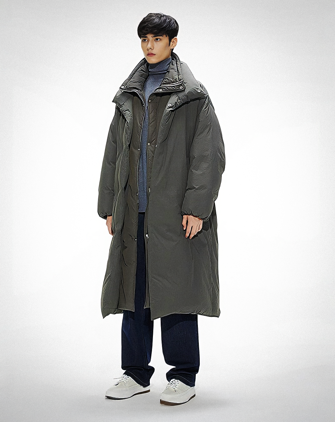♂Oversize Stand Collar Coat
