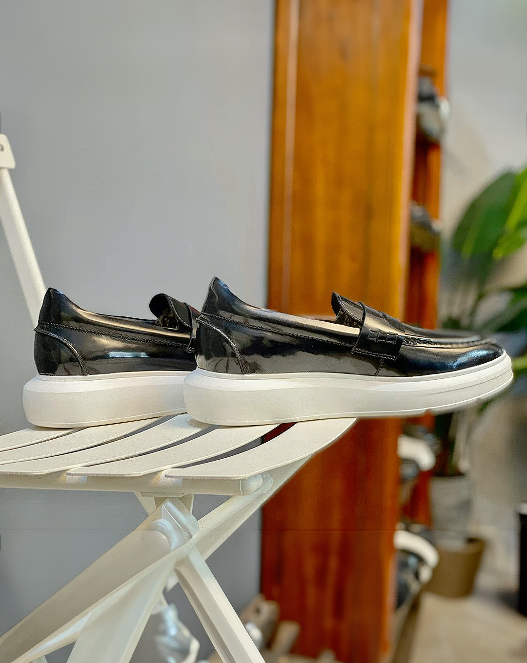 ♂♀本革／Chunky Sole Unisex Loafers
