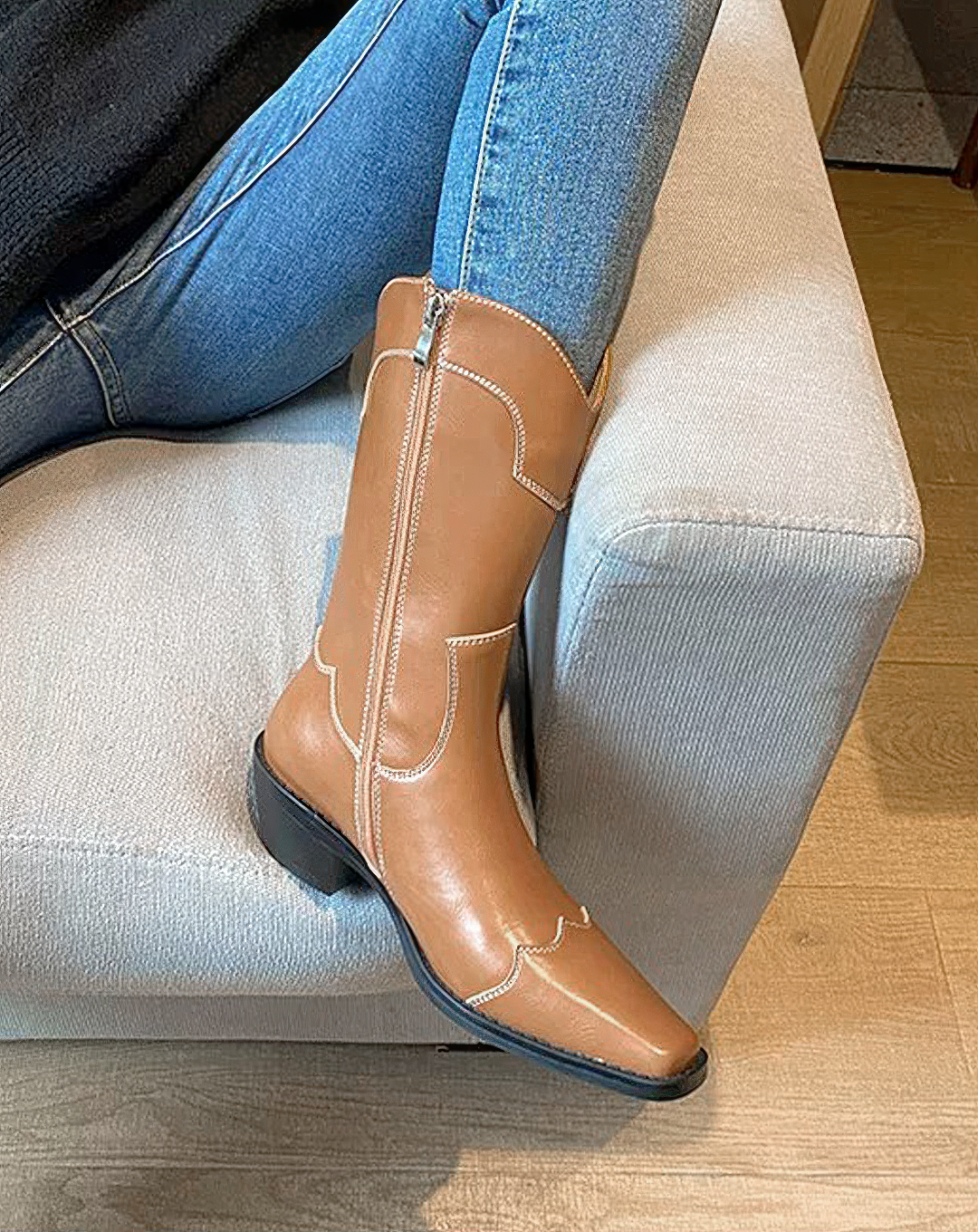 ♀本革／Western Style Leather Boots