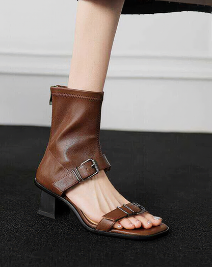 ♀本革／Urban Boot Cut Sandals