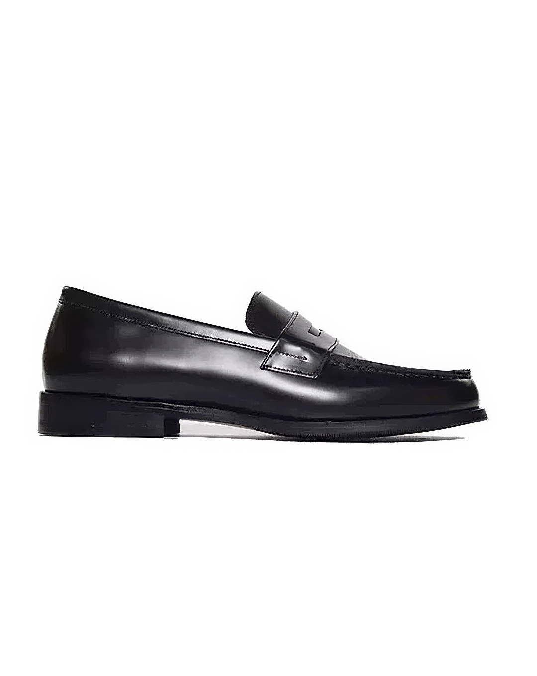 ♂♀本革／Black Leather Penny Loafers
