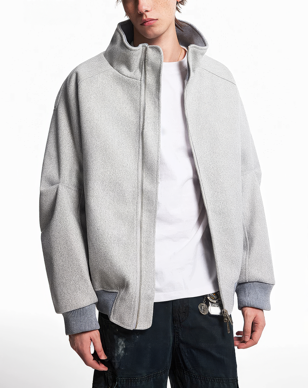 ♂♀ Zip Melton-like Jacket