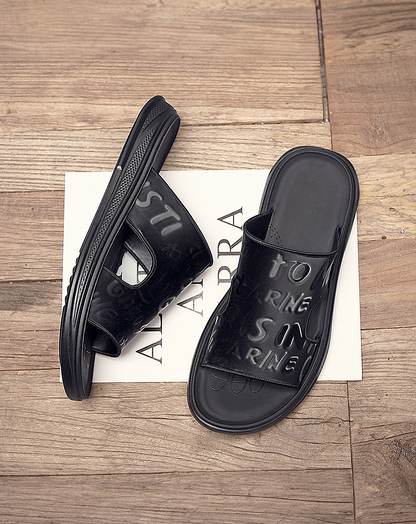 ♂Letter Pattern Sandals