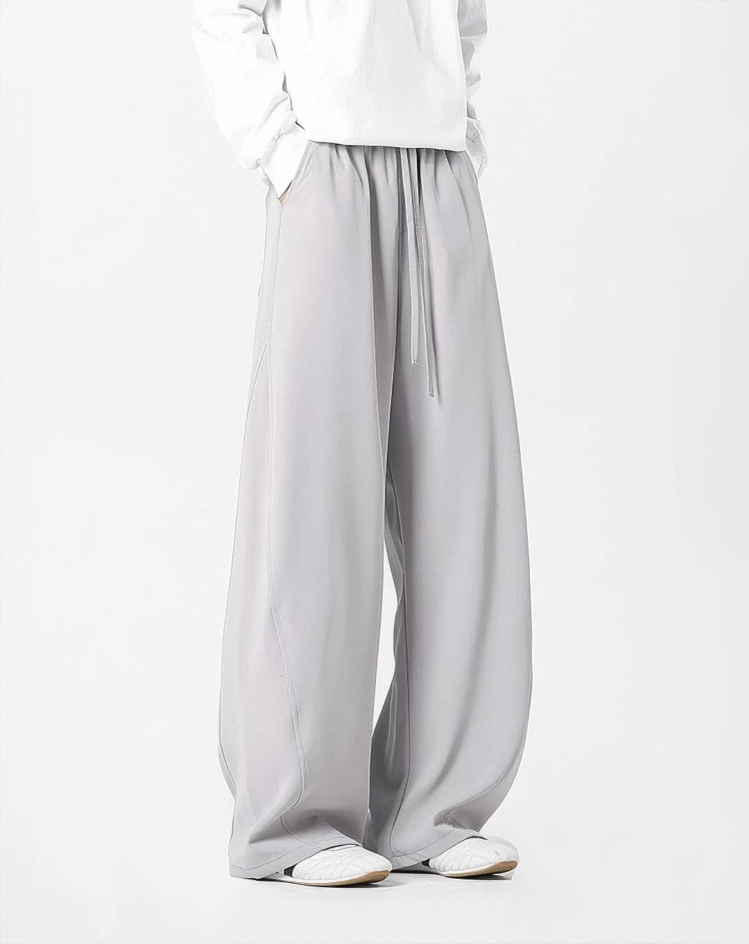 ♂Drawstring Wide Leg Pants