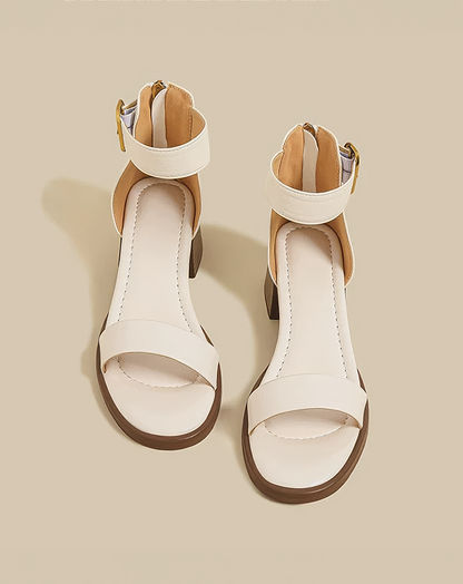 ♀Chunky Heel Strap Sandals