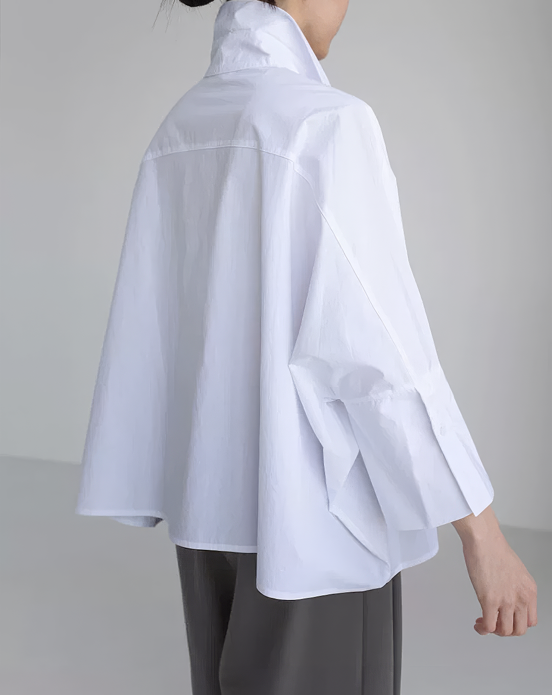 ♀Dolman Sleeve White Shirt