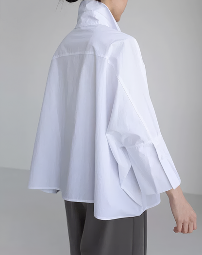 ♀Dolman Sleeve White Shirt