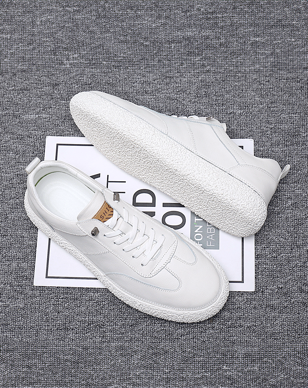 ♂♀White Casual Sneakers