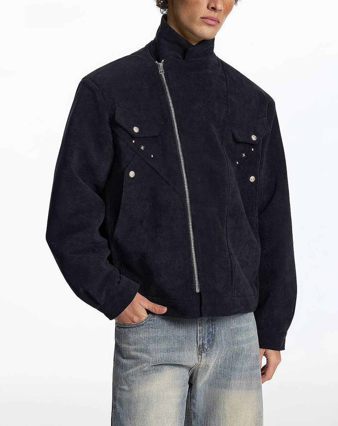 ♂♀Western Studded Zip Jacket