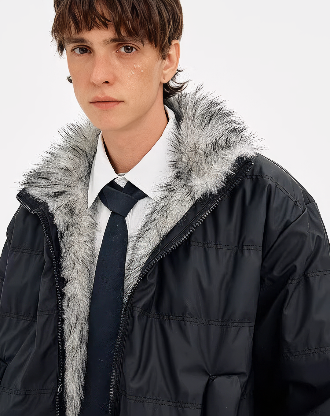 ♂Detachable Fur Down Jacket