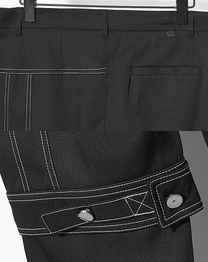 ♂Asymmetric Stitch Design Pants