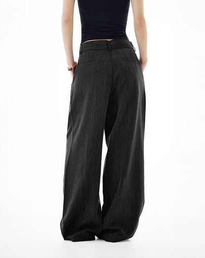 ♂♀Pinstripe Wide Leg Trousers