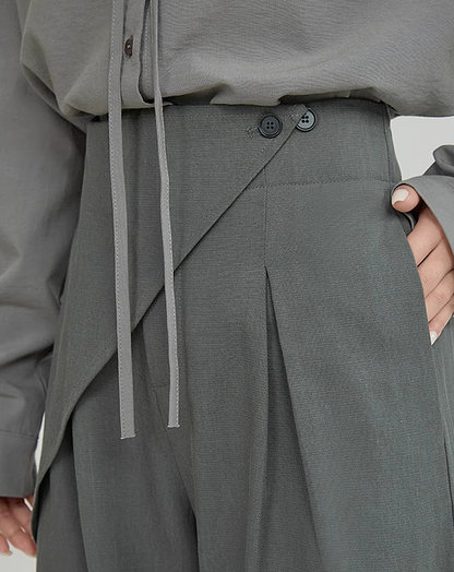♀Layered Wrap Pants