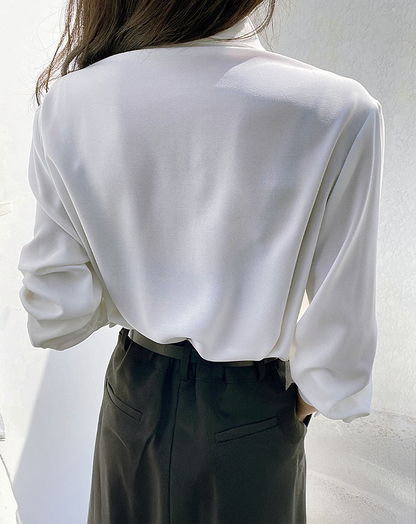 ♀Layered Pleat Blouse