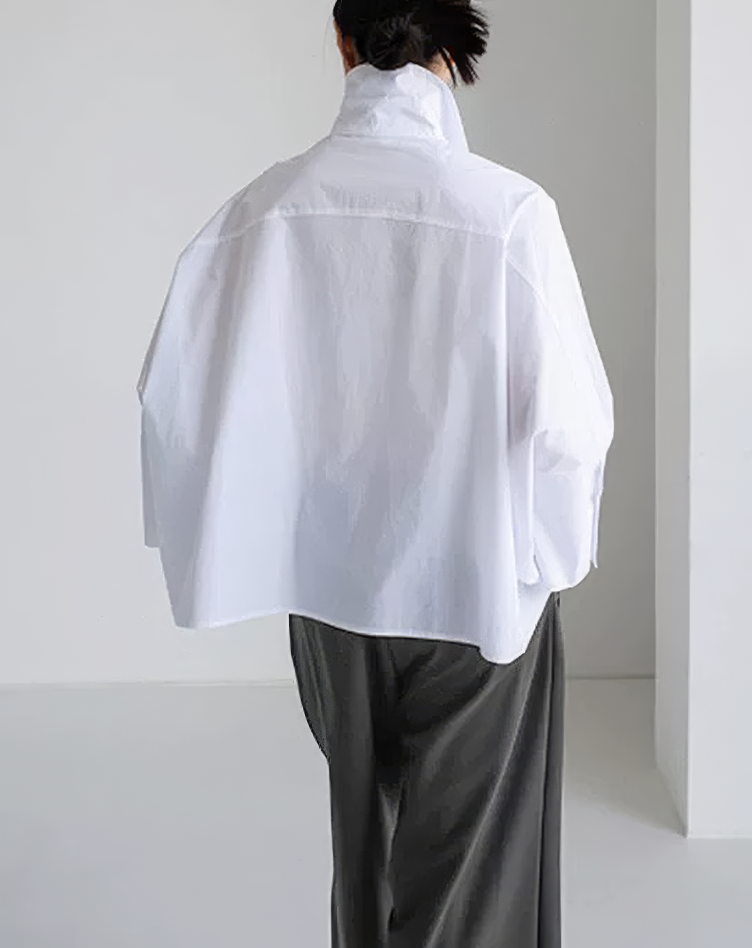 ♀Dolman Sleeve White Shirt