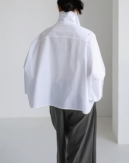 ♀Dolman Sleeve White Shirt
