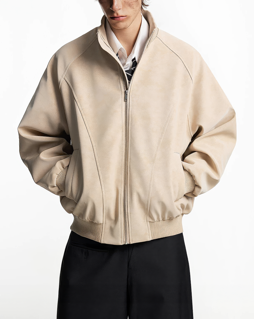 ♂♀Faux Suede Jacket